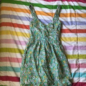 Moon Flower Print Dress